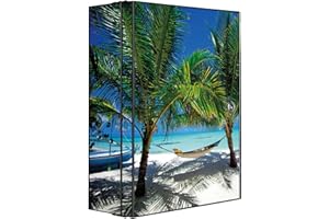 ‎BANJADO banjado® XXL Medizinschrank abschliessbar mit Motiv Strand 35x46x15cm - großer Arzneischrank/Medikamentenschrank aus Metall zur Medikamenten Aufbewahrung - Apothekerschrank mit 3 Schlüsseln