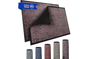 TRIBURG® Mata na drzwi 90 x 120 brązowa czarna - mata na drzwi 90 x 120, odporna na działanie warunków atmosferycznych, wodoodporna, zmywalna - mata na drzwi zewnętrzne/wewnętrzne | mata do drzwi