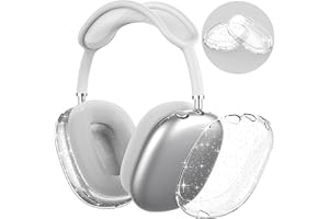 NIUTRENDZ Clear Hülle für AirPods Max - Weiche TPU Case Transparent Schutzhülle【Anti-Fingerabdruck, Anti-Kratzer & Anti-Staub】