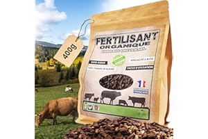 Milytec Engrais Plantes Vertes Naturel Bio, NPK, Fertilisant Universel 400g, Fabrication Française. Naturel Et sans Odeur. 100% Organique. Utilisation en Intérieur Et Au Jardin. Idéal Géranium.