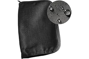 Rite in the Rain Funda para cuaderno de tela Cordura resistente a la intemperie, 5.5 x 8.5 pulgadas, cubierta negra