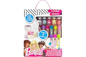 Barbie by Horizon Group USA Make Your Own Layered Lip Balm Kit 5 Custom Mix and Match Flavors and Colors