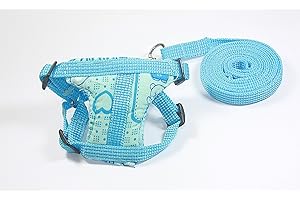 BIZBN Leashes Lead Pet & Soft Harness,Guinea Piglet,Rat,Hamster,Ferret,Prairie Dog and an Small Pets (Blue)