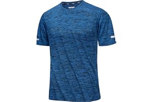 MAGCOMSEN Mens T Shirt Gym Running Sport Shirts Training Quick Dry Lightweight Top Breathable Short Sleeve T-Shirt Workout
