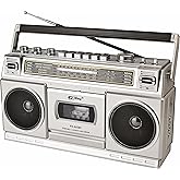 Coverzone Teleskopik Antenli Kaset &Ccedil;alar Radyo &ndash; AM/FM/SW1-2 4 Bant, Bluetooth/USB/TF MP3 M&uuml;zik &Ccedil;alar, Kayıt &Ouml;zellikli, Kulak