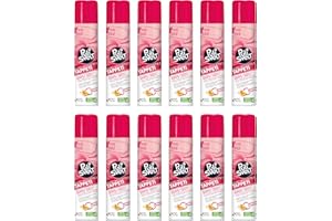 PULISVELT | Detergente per Pulizia Tappeti, Moquettes, Tessuti e Interni d'Auto, Pulitore a Secco, Fragranza Agrumato Fruttato, 300 ml, Confezione da 12 Pezzi