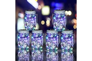 HOYIBO Farolillos Solares para Jardin - 6 Piezes 30 Led Iluminacion Impermeable Ip65 Lámparas Solares Exterior para Decorativas Navidad Habitacion Fiesta Terraza Jardín Bodas Hogar Arboles