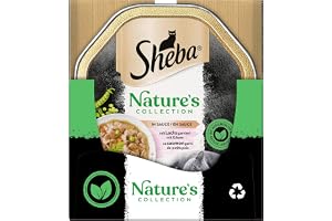 SHEBA Skal våtfoder för katter Nature's Collection i sås med lax 2 x 11 x 85 g