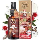 Rizinusöl 60 Ml – Kaltgepresst & Rein, Für Haare, Wimpern, Augenbrauen & Bart | Vegan, Cruelty Free | Förderung Des Haarwachstums