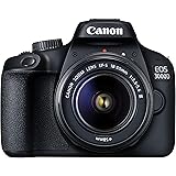 Canon EOS 3000D 18MP Digital SLR Camera (Black) with 18-55mm is II Lens, 16GB Card and Carry Case