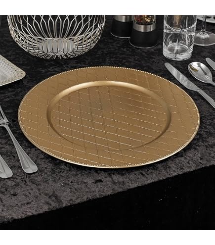 Assiette De Présentation Noël - 33 Cm, Motif Flocon Argent, Pour Fêtes - 2
