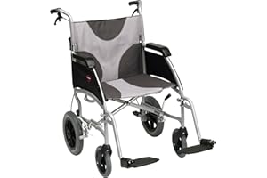 DRIVE DEVILBISS Drive Medical LAWC012A Transportrollstuhl, Aluminium-Leichtbauweise, 50,8 cm