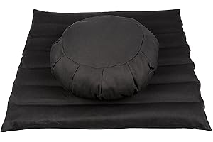 Handelsturm Meditationsset mit Füllung aus Buchweizenspelz (Zafu + Zabuton)