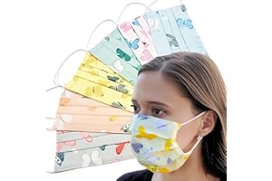 Lilind® Cloth Face Masks, Handmade Comfortable Gift, Breathable Soft Reusable and Washable Covering, 100% Cotton