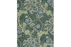Journal: Vintage Floral Print - Green Vines and Blue Flower | 150 College-ruled Pages | 8.5 x 11 - A4 Size (Vintage Floral Designs, Band 1)