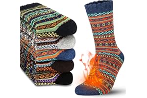 Jeasona Thermal Socks for Men 9-11 Wool Warm Winter Thick Socks for Boots