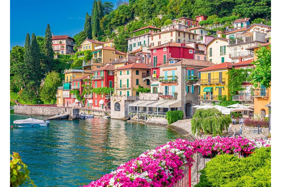 Lake Como Jigsaw Puzzles for Adults 1000 Jigsaws Lombard Village of Lovers 1000 Piece Jigsaw Puzzles for Adults Gifts