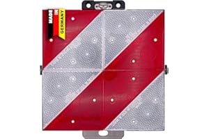 ‎GEKA GEKA Klappbare Park-Warntafel KFZ | Das OEM Original vieler Hersteller, zugelassene Parkwarntafel, Auto, LKW, Anhänger, Wohnwagen, Sicherheit, linksabweisend (hinten)