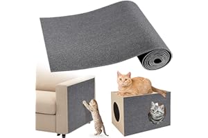Gimars Alfombrilla Rascadora para Gatos Autoadhesiva - Tablero Protector de Sofá y Muebles Antiarañazos, 200cm×40cm