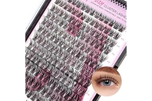 ‎CALAILIS CALAILIS 168 Stück DIY Cluster Wimpern D Curl Individuelle Extensions - Wimpernverlängerung Volume Büschel für Zuhause (03,10-16MIX)