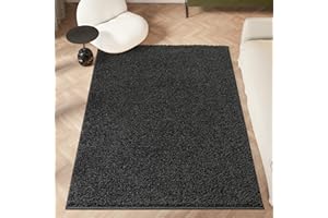 homeart Area Rug - Super Soft Shaggy Rugs For The Living Rooms, Bedrooms And Kitchen - Modern, Easy To Clean Carpet - 80x150 cm, Smoky