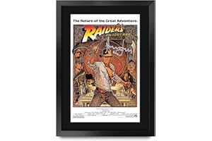 HWC Trading Indiana Jones Raiders Of The Lost Ark A3 Gerahmte Signiert Gedruckt Autogramme Bild Druck-Fotoanzeige Geschenk Für Harrison Ford Filmfans