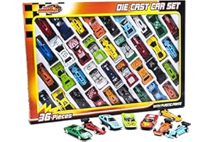 MTS Die Cast F1 Racing Cars Vehicle Play Set Toy Car Childrens Boys Set of 8/10/36 or Play Mat (36 Cars)