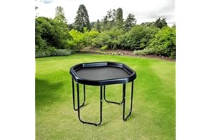 Novostyl Medium Black 70cm Plastic Activity, Sand & Water Mixing Play Tray with Stand Adjustable to 3 Heights.