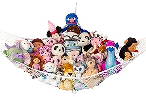 Lilly's Love Teddy Hammock - Toy Storage for Soft Stuffed Animals - 1 Pack (Jumbo Extra Large, White)