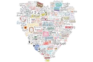 cobee 100 Stück Motivierende Aufkleber, inspirierende Aufkleber, wasserdichte positive Laptop-Aufkleber für Scrapbooking, Tagebuch, Teenager, Studenten, Erwachsene, Lehrer, Wasserflaschen