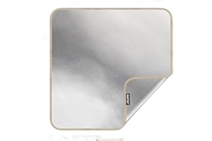 ENGPOW Fire Pit Mat Fireproof Grill Mat Square BBQ Splatter Protector Pad for Deck,Garden,Ground,Patio,Lawn,Wooden Floor,Camping,Outdoor Foldable Heatproof Water Resistant Fire Pit Accessories 38x36 Inch