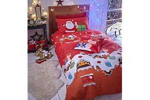 Catherine Lansfield Santa's Easy Care Single Duvet Set Multi
