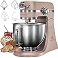 Electrolux EKM5570 Impastatrice Planetaria in Acciaio Inox, Motore 1200W e 10 Velocità, con Frusta e Coperchio, 360x370x210mm