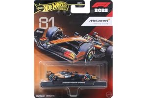 Hot Wheels Premium McLaren Formula 1® Team (#81) fordon | F1-racerbil i skala 1:64, premium die-cast, Real Riders-däck, metal