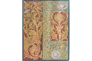 PAPERBLANKS Wild Thistle (Vox Botanica) Ultra Lined Softcover Flexi Journal: Flexi softcover, 100 gsm, ribbon marker, memento pouch, elastic closure