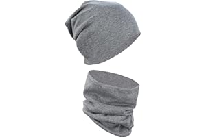 Alkato Unisex Beanie Mütze und Schal Set Uni