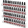EHKO Hanging Nail Polish Rack Wall Mount Nail Polish Shelves Organizers and Storage for Nail Salon Clear Wall Essential Oil Shelf Gel Fingernail Polish Decor Shelf Pack of 4