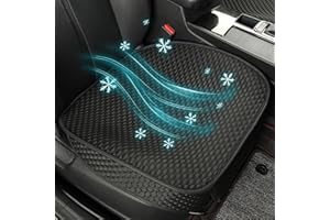 Black Panther Coprisedile Anteriore Inferiore Auto in Seta Ghiacciata – Protezione Traspirante e Comfort per Tutte le Stagioni | Vestibilità Universale | Installazione Facile (Nero)