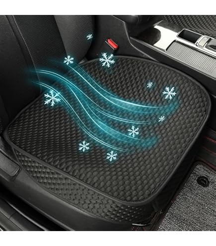 Auto Sitzkissen Aus Bambuskohle - Atmungsaktiv Für Vorder- Und Rücksitze