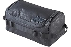 EVOC WASH BAG Torba na pranie do codziennego użytku (przegródki z indywidualnym podziałem, wyjmowane kieszonkowe lusterko, zintegrowany haczyk do powieszenia), czarna