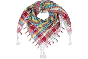 LOVARZI Keffieh Foulard Palestinien - Chic et souple écharpe pour Homme et Femme