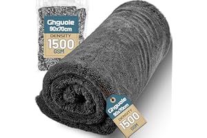 Ghguole Panno per Asciugatura Auto,Panno Microfibra Auto,90 * 70cm Extra Large,1500 GMS Altissimo Grado Assorbimento,Senza Pelucchi,Asciugatura Senza Graffi,Della Carrozzeria Auto e Moto