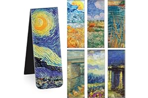 ABSOFINE Magnetic Bookmarks 14Pcs Book Mark 8cm Page Magnetic Markers with Magnet Book Markers Page Clip for Students Teachers School Home Office Reading Supplies