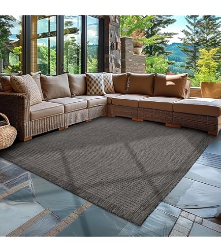Homebyhome Outdoor tapijt, weerbestendig, 300 x 400 cm (280 x 370 cm), beige sisal en jute look, balkontapijt, waterdicht, vintage design, onderhoudsvriendelijk, wasbaar tapijt, keuken, tuin, terras Homebyhome Outdoor tapijt, weerbestendig, 300 x 400 cm (280 x 370 cm), beige sisal en jute look, balkontapijt, waterdicht, vintage design, onderhoudsvriendelijk, wasbaar tapijt, keuken, tuin, terras