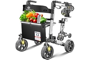 Kesser Składany chodzik podróżny z regulowaną wysokością, aluminiowy