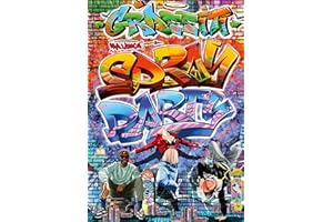 GRAFFITI Malbuch - SPRAY PARTY - für Teenager mit 50 coolen Malvorlagen: Street Art, Urban Art, Style Writing & Hip-Hop-Designs