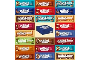 FREE FROM DIRECT Nakd 24 bars Variety Mixed Case - Fruit And Nut 24 x 35-45g - Breakfast Food - Vegan, Dairy Free, Wheat Free, Gluten Free - Raw