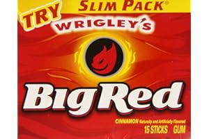 Wrigley's Chewing-gum Big Red Gum - Paquets minces (Lot de 10)