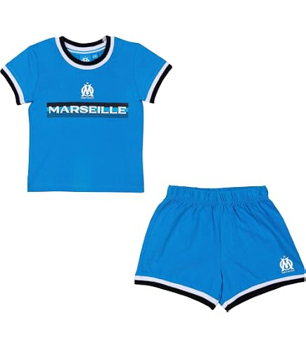 Ensemble OM Bébé Garçon – Débardeur + Short, Collection Officielle Olympique De Marseille