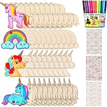 Nadinsta 35-teiliges Einhorn-Bastelset – Mit Spiegel, Glitzersteinen, Farben & Stiften Für Kinder